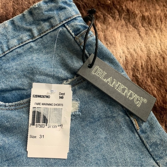 BLANK NYC The Barrow Vintage High Rise Short Fare Warning - Picture 4 of 7